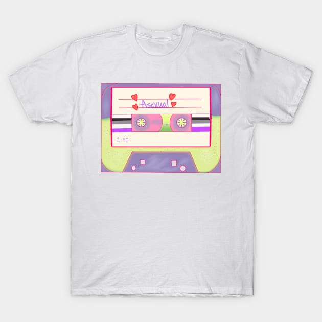 Asexual Mixtape T-Shirt by JustAshlei Designs